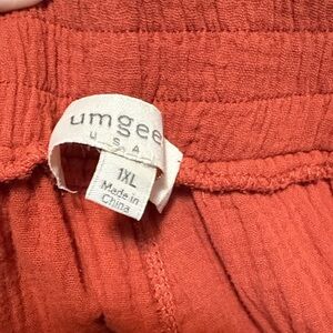 Umgee USA Rust Orange wide legged pants